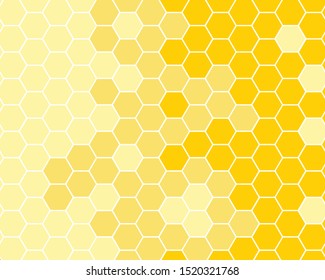 yellow honeycomb background. honeycomb pattern. Hexagon abstract background vector design.
