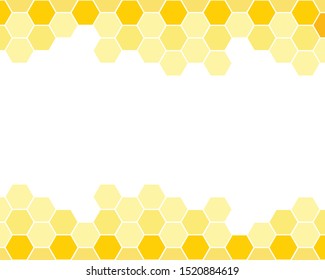 yellow honeycomb background. honeycomb pattern. Hexagon abstract background vector design.