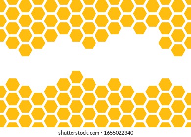 yellow honeycomb background. honeycomb pattern. Hexagon abstract background vector design.