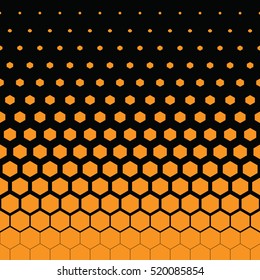 yellow honeycomb and black background