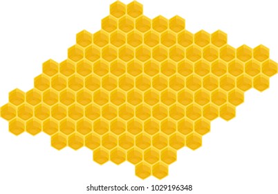 Yellow honeycomb pattern
