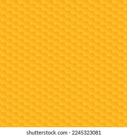 Yellow honeycomb pattern. Abstract honeycomb background