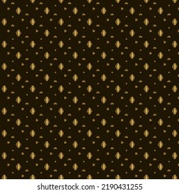 Yellow Honeycomb Pattern And Black Background. Vector Illustration.