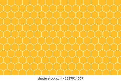 yellow honeycomb pattern seamless hexagonal background