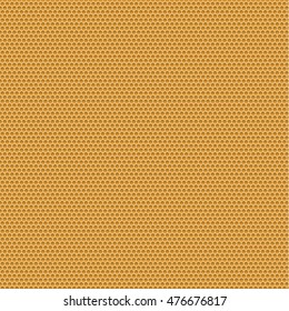 Yellow honeycomb pattern vector illustration.