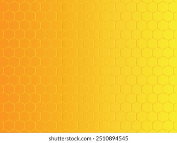 yellow honeycomb seamless pattern background