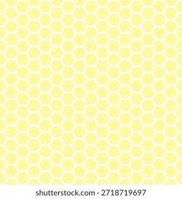 Patrón inconsútil amarillo del panal con el fondo geométrico del hexágono