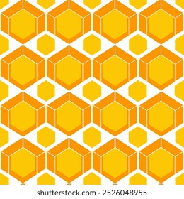 Amarelo Honeycomb padrão sem emenda perfeito para o fundo e quaisquer propósitos