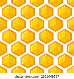 Yellow Honeycomb seamless pattern perfect for background and any purposes