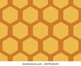 Yellow Honeycombs Textiles and Surface Design Seamless Repeat Pattern Design Eps Vector