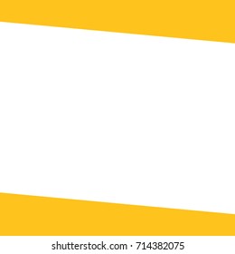 Yellow Horizontal Square On White Background Using As Business Presentation, Corporate Report, Advertising, Annual Report And Banner Background.