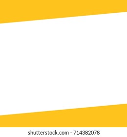 Yellow Horizontal Square On White Background Using As Business Presentation, Corporate Report, Advertising, Annual Report And Banner Background.