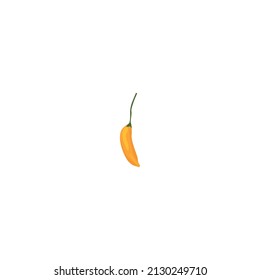 
Yellow Hot peppers mexican chile vector