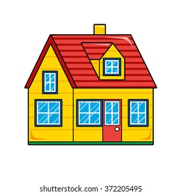 Yellow house.