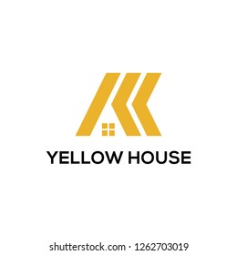yellow house logo design inspiration