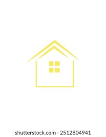 Yellow House Logo Vector, House Logo Design