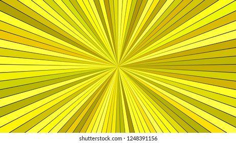 Yellow hypnotic abstract striped sun burst background design - vector explosion graphic