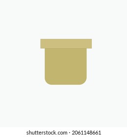 Yellow icon black polka dots white background