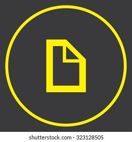 A Yellow Icon in a Circle - Document