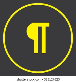 A Yellow Icon in a Circle - Paragraph