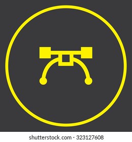 A Yellow Icon in a Circle - Pen Tool