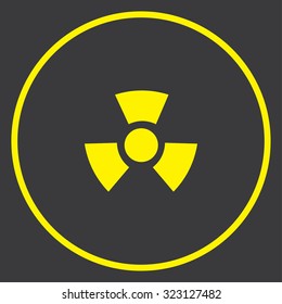 A Yellow Icon in a Circle - Radio Active