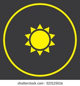 A Yellow Icon in a Circle - Sunshine