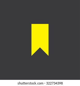A Yellow Icon Isolated on a Grey Background Banner