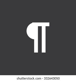 A Yellow Icon Isolated on a Grey Background - Paragraph