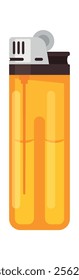 Yellow ignite lighter vector illustration