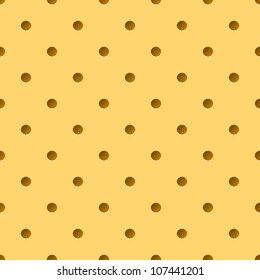 Yellow Illustration of Perforated leather. Background for design