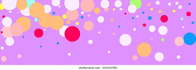 Yellow Indigo Circles Multicolor Beige Wallpaper. Bordo Purple White Play Bright Pattern. Kids Vibrant Dark Pink Green Red Illustration. Children Rainbow Blue Pastel Color Violet Composition.