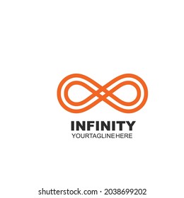 yellow Infinity  icon vector illustration design template 