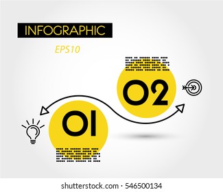 yellow infographic linear wave, infographic concept