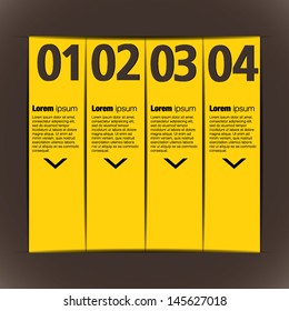 Yellow Infographic template design