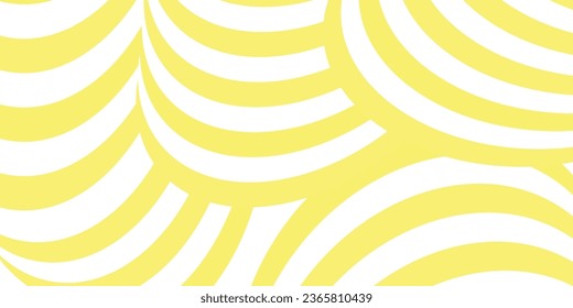 Yellow instant noodle, pasta and spaghetti texture with geometric wavy lines. 