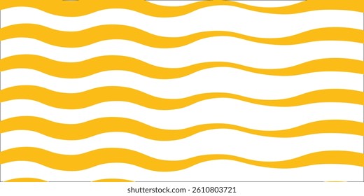 Yellow instant noodle, pasta and spaghetti texture with geometric wavy lines. Ramen, pasta vector pattern.modern
