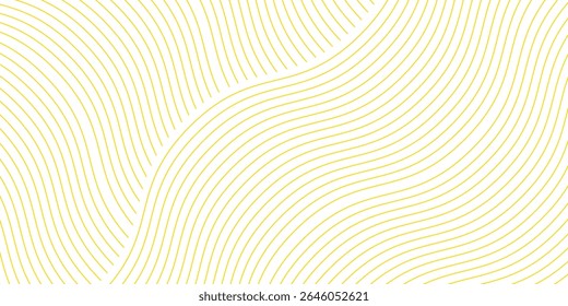 Massa instantânea amarela, massa e textura de espaguete com linhas onduladas geométricas. Ramen, padrão de vetor de massa. Ilustração de fundo de comida abstrata. Eps 10