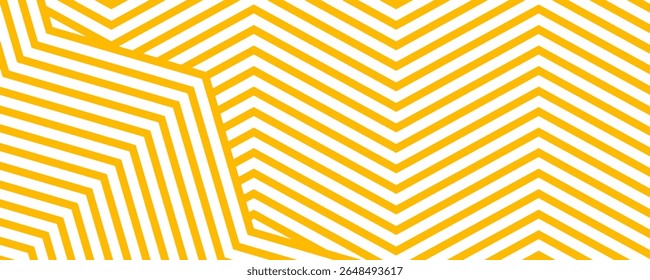 Yellow instant noodle, pasta and spaghetti texture with geometric wavy lines. Ramen, pasta vector pattern. Background abstract food illustration