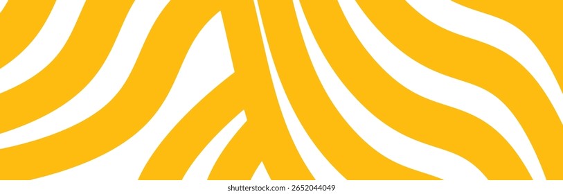 Macarrão instantâneo amarelo, massa e textura espaguete com linhas onduladas geométricas. ilustração vetorial.