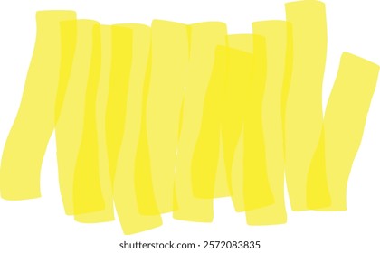 Yellow irregular vertical stripes are overlapping, creating an abstract textured background with a modern and vibrant feel, suitable for various design purposes