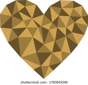 Amarillo aislado de fondo blanco. Ilustración gráfica de gradiente de estilo de origami triangular de bajo polígono geométrico ruborizado. Diseño polígono vectorial para su negocio