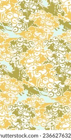 yellow japanese chinese traditional vector illustration card background seamless pattern colorful watercolor ink textured
