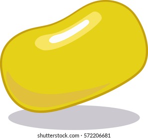 yellow jelly bean