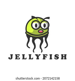 Yellow Jellyfish Logo Graphic Design