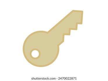 Icono de llave amarilla sobre fondo blanco.