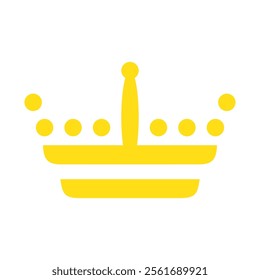 yellow king crown simple logo