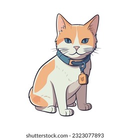 yellow kitten sitting over white