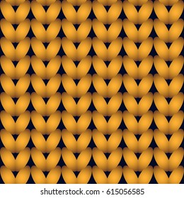 yellow knitted seamless background. yellow repeating knite pattern. 