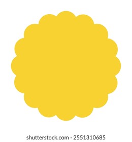 Icono de diseño de forma geométrica de etiqueta amarilla aislado